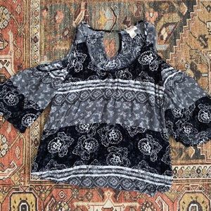 Open shoulder blouse